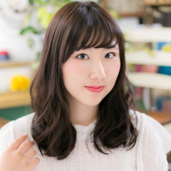 黒髪風♪ツヤカールセミロング　グレージュカラー|COVER HAIR & SPA bliss【カバーヘア アンド スパ ブリス】浦和/浦和西口店