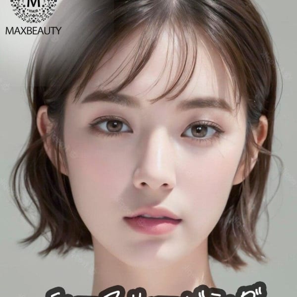 シースルーバング切りっぱなしボブ☆銀座/東京駅