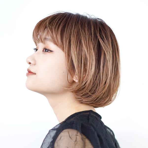 大人可愛いまるみボブ