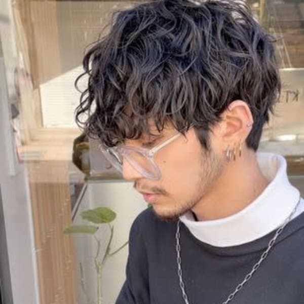 メンズスパイラルパーマ(ハーフ）|Alice