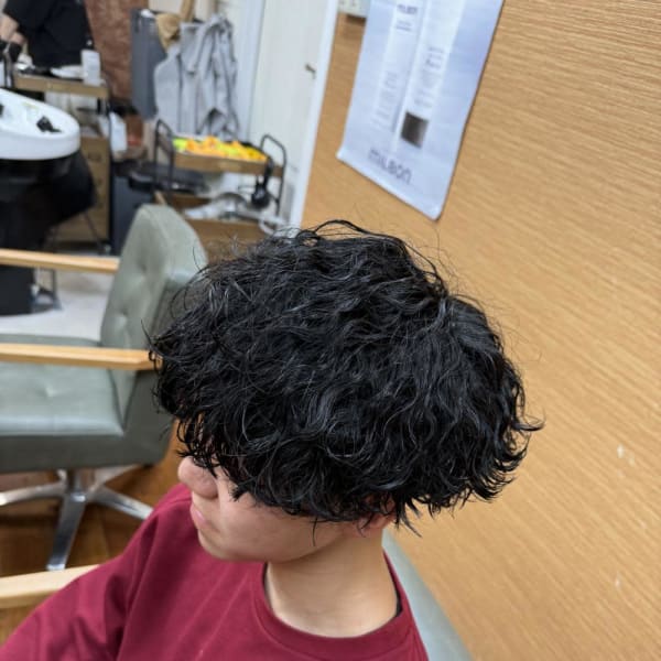 波巻きプードルパーマ|Cherie