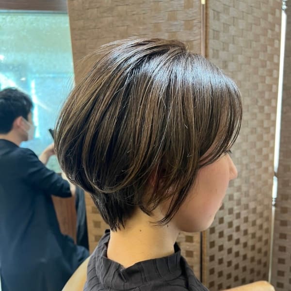 似合わせカット 大人かわいいショートボブ