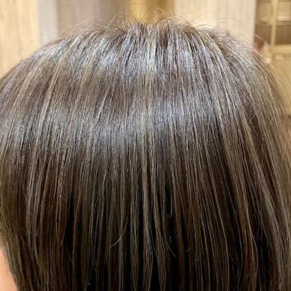 白髪ぼかしハイライト