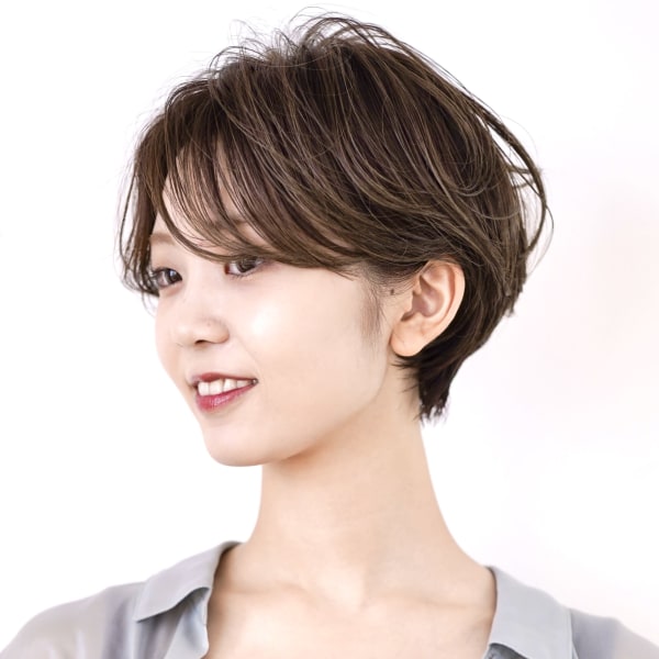 柔らかい印象の大人ショート
