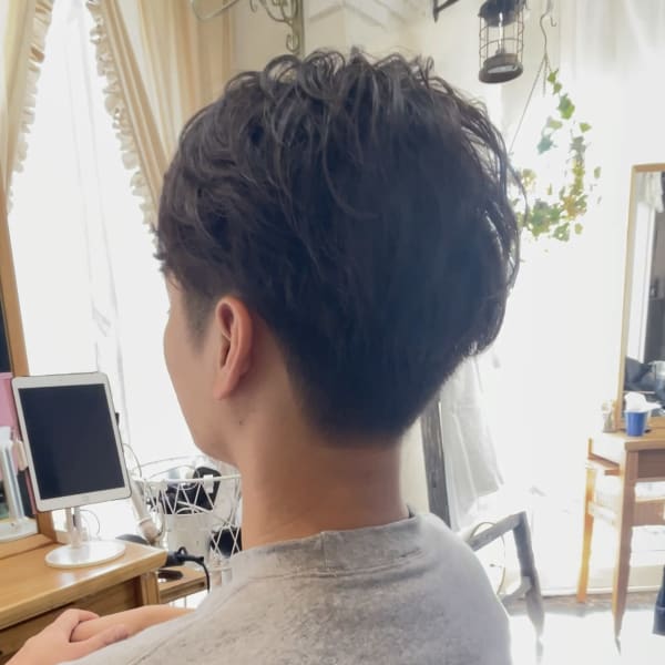 刈上げ ニュアンスパーマ|Rottie