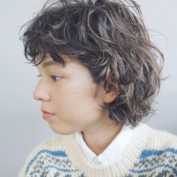 kos/二子玉川3分/ボブ/ ショート/パーマ/クレイカラー|kos