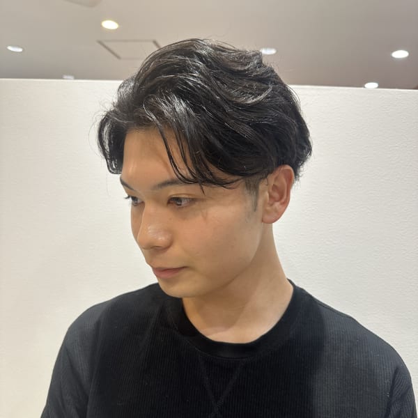 毛流れセンターパート