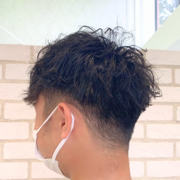 ツーブロックショート/ソフトツイスト