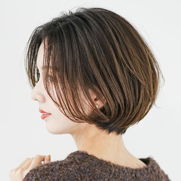 大人の丸みボブ