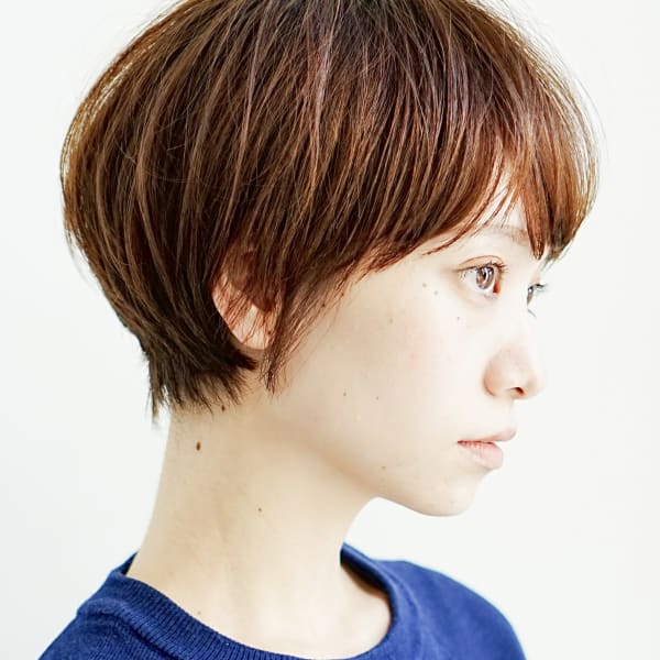 大人可愛いマッシュショート