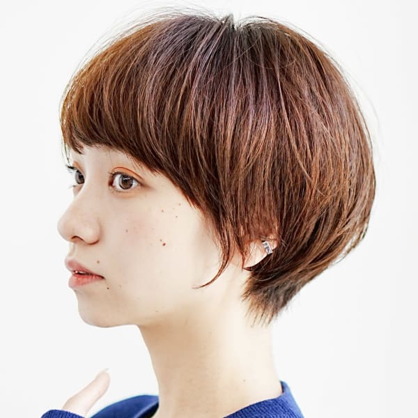 大人可愛いマッシュショート