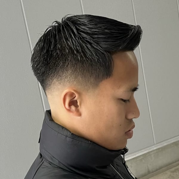 短髪+スキンフェード