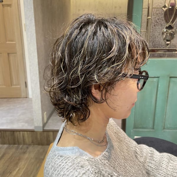 マッシュレイヤーパーマ