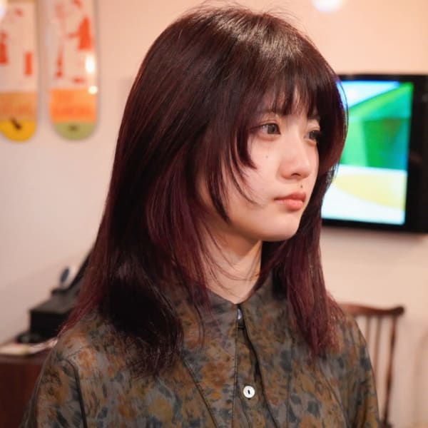 顔周りレイヤー×インナーカラー