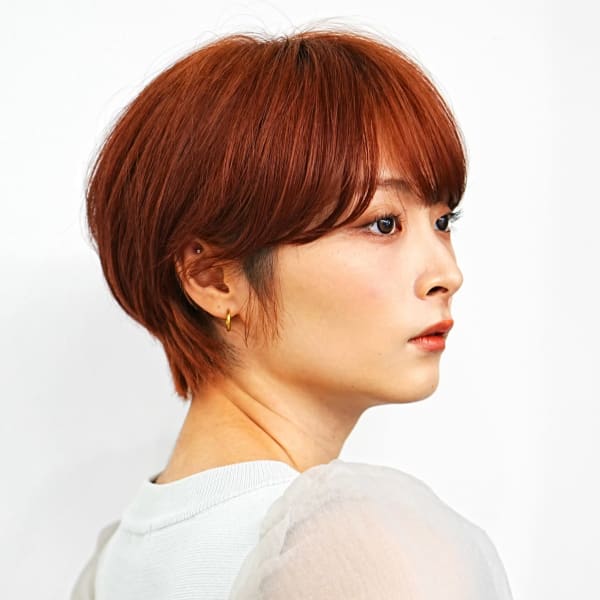 大人可愛い丸みショート