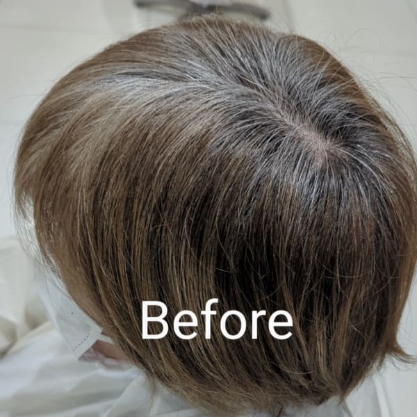 《グレイヘア移行◎》白髪活かしカラー×ショート【我孫子】