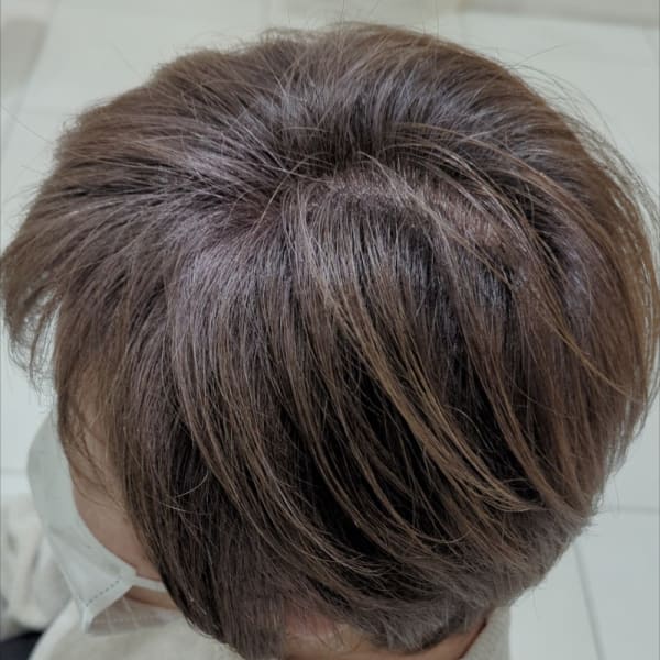 《グレイヘア移行◎》白髪活かしカラー×ショート【我孫子】