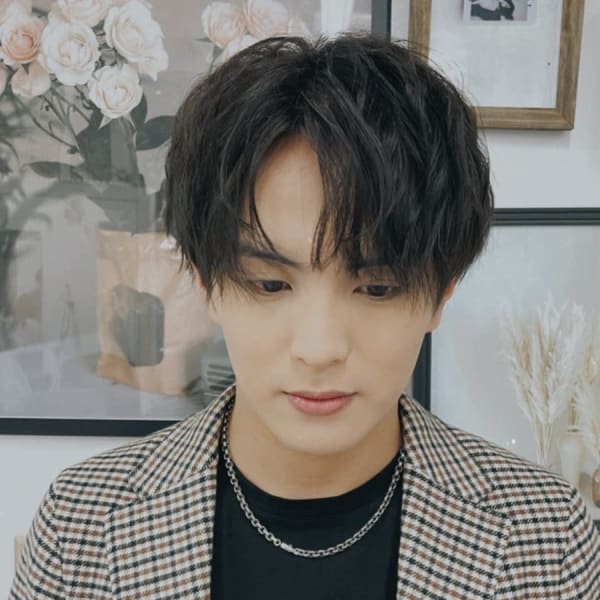 メンズ センターパートアレンジ