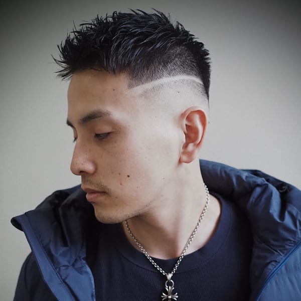 BLAZEMAN BARBERSHOP×ショート×シンライン