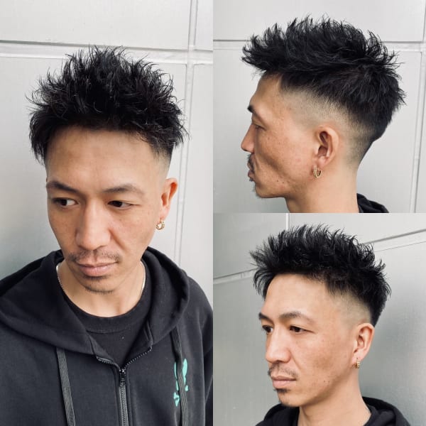 フェードスパイキーショート