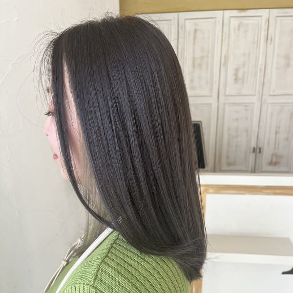 インナーカラー　ベージュ