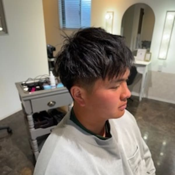 ツーブロマッシュヘア|Marie Precious Salon