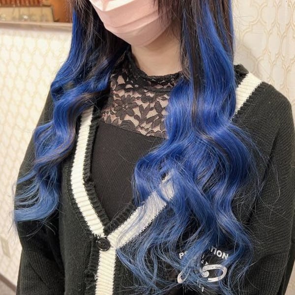 原色ブルーカラーエクステ