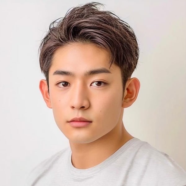 アップバングショート【ツーブロック刈り上げ短髪】