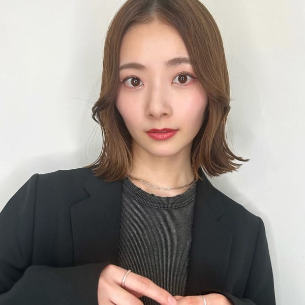 タッセルボブ×ナチュラルベージュ