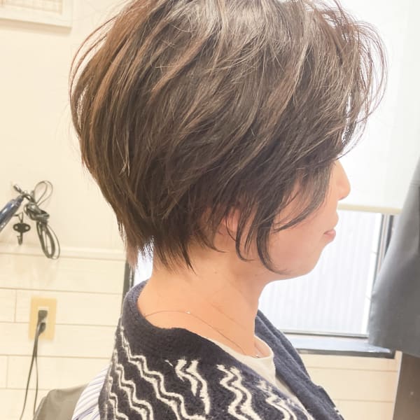 ニュアンスウェーブショート/大人ショート/ショートボブ|Nouvelle Vallee