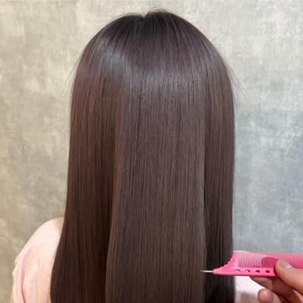 艶髪パープルグレージュ《髪質改善》髪質改善METEOカラー