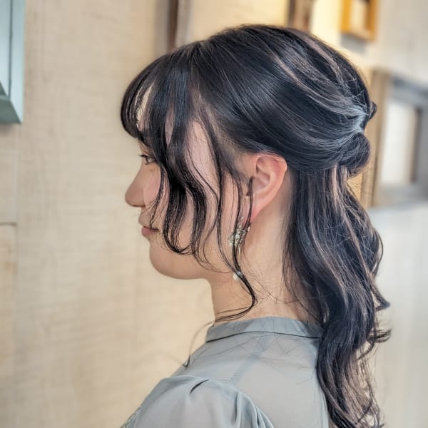 ひとクセハーフアップ