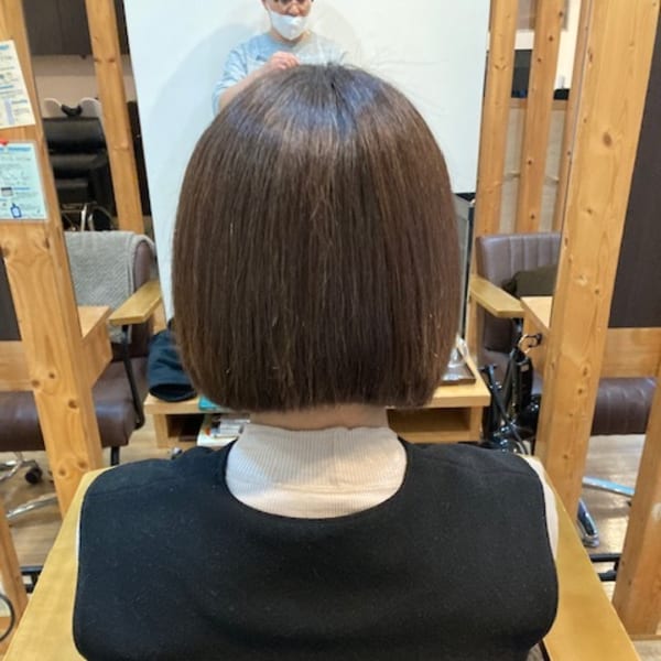 お客様髪質改善データ1132（丸みのある縮毛矯正）