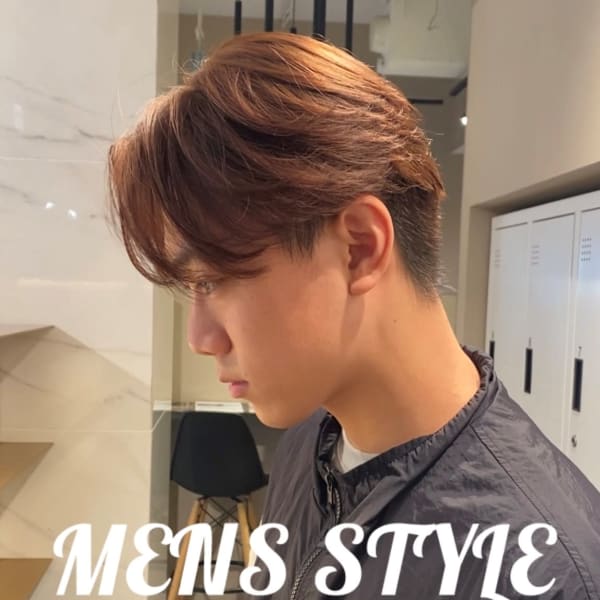 毛流れの綺麗なセンターパート