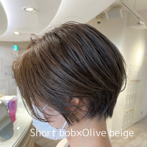 【明石】大人かわいい20代30代40代前下がりショートボブ