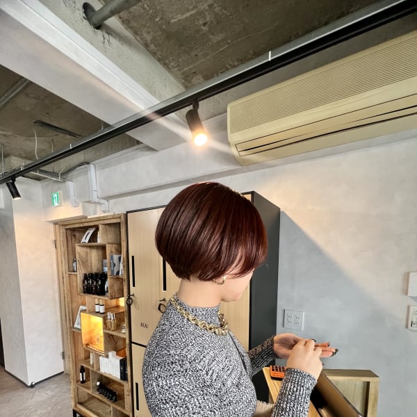 オレンジ×グラデーションボブ◎SAKU|Neal【ニール】