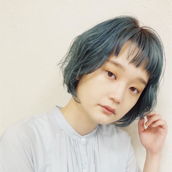 前髪あり大人ショートボブ20代30代40代表参道|NATSUYA