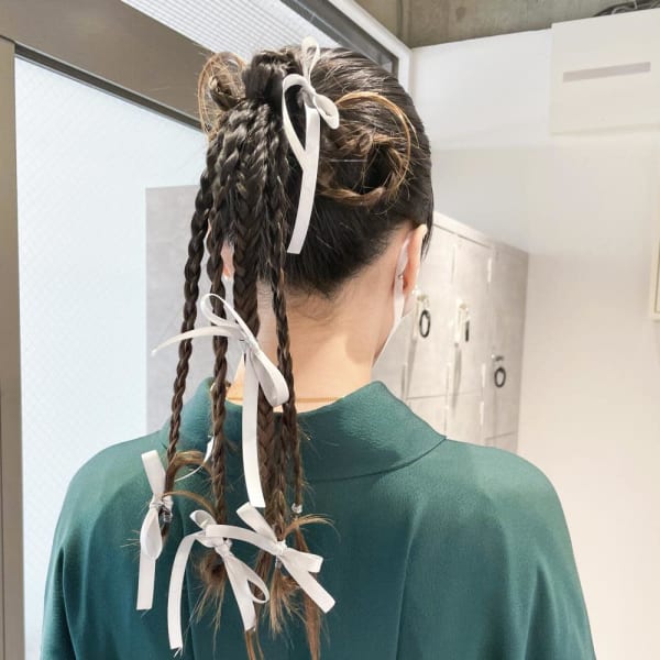 【hinari】#卒業式ヘア #カチモリ #個性派アレンジ