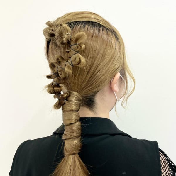 【hinari】#個性派アレンジ #編みおろし