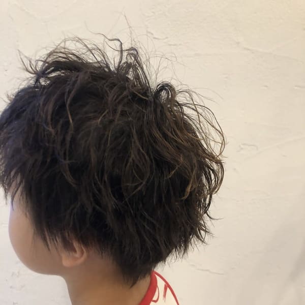キッズ　スパイラルパーマ
