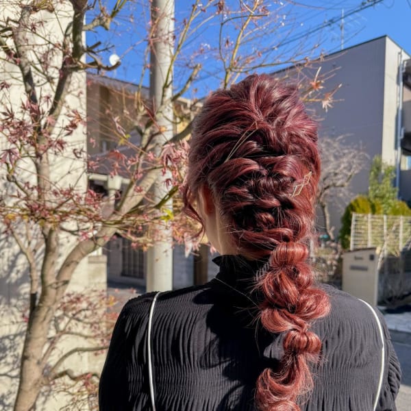 大人のゆるっと編み下ろしスタイル