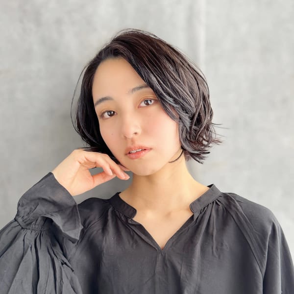 20代30代40代ミセスツヤ髪イメチェン大人ショート黒髪