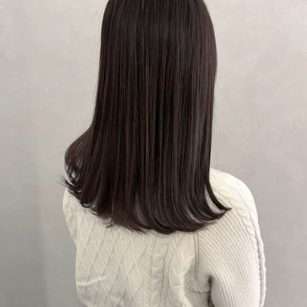 【＆ONE 自由が丘】ラベンダーグレージュ×切りっぱなし|&ONE