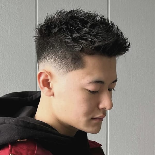 短髪+スキンフェード