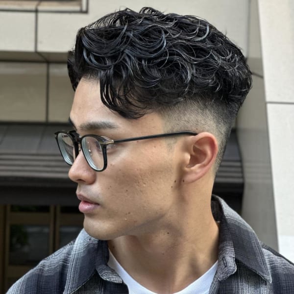 フェード　ウェーブパーマ　カジュアル|ドルクス日本橋