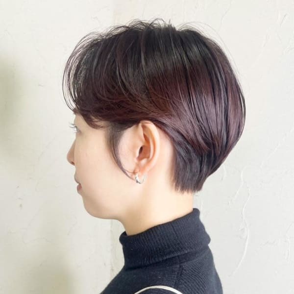 【Reir_下北沢】*小顔ショート＋バーガンディブラウン*