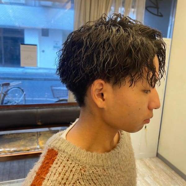 スパイラルパーマツイストパーマ短髪