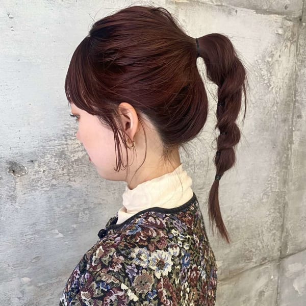 チェリーピンク　ミディアム/20代/30代