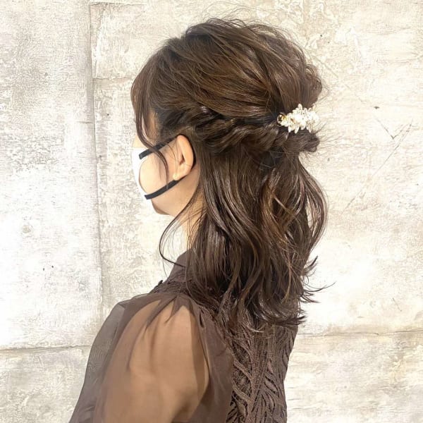 結婚式 パーティヘアセット