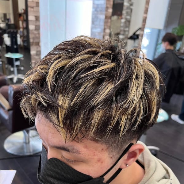 【HAIR MAKE ROSY 北18条店】メンズカラー